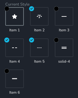 Icons Picker Checked