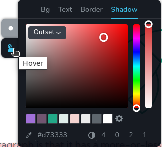 Element Shadow Hover